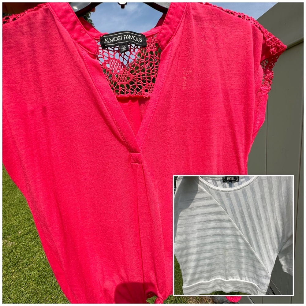 Two Juniors Medium Tops: Two Brands: Almost Famous & Don’t You Dare